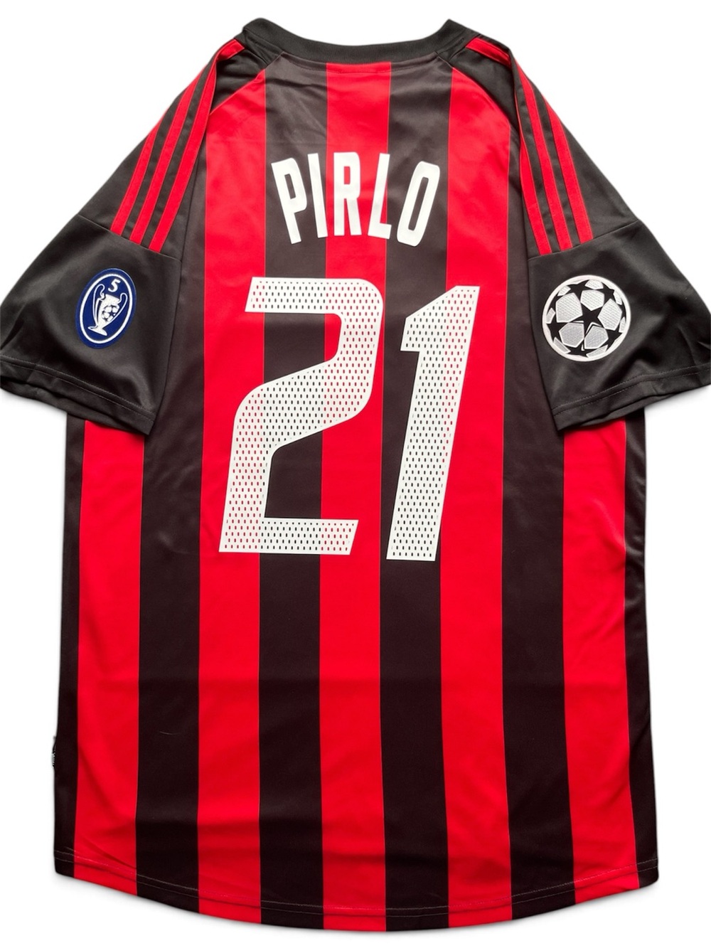 Pirlo #21 Milan Retro Soccer Jersey Home 2003/2004 UCL Kit